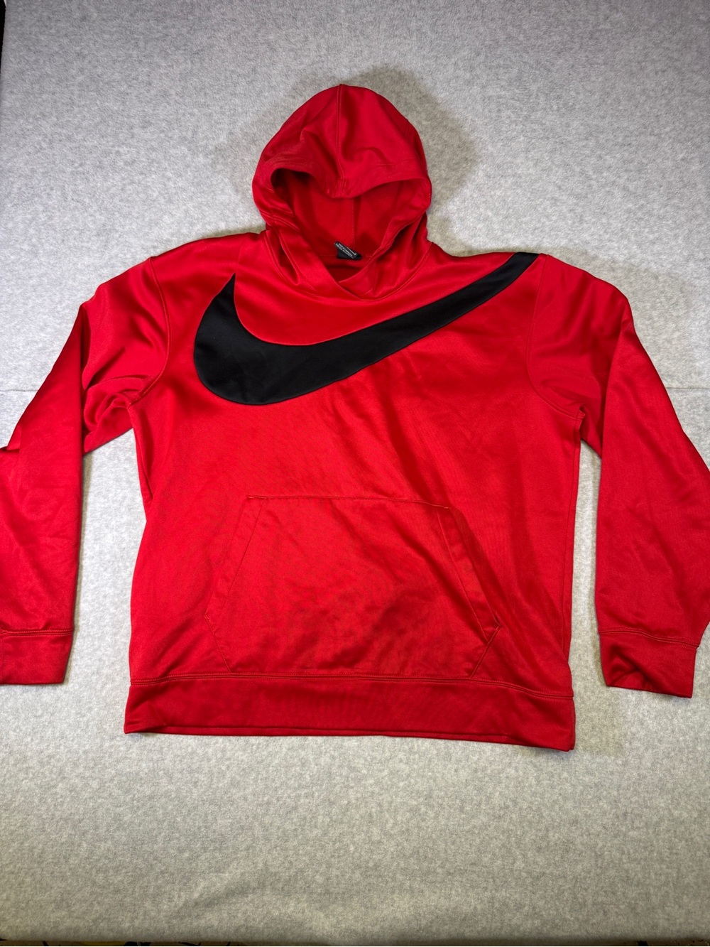 Nike Red Performance Hoodie with Black Swoosh